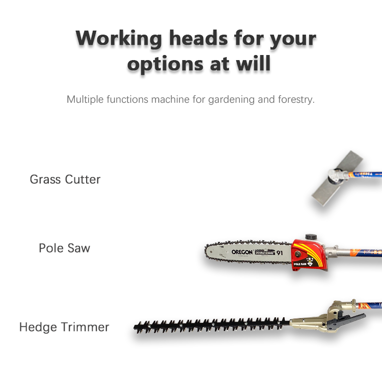 Garden Telescopic Long Reach Pole Hedge Trimmer