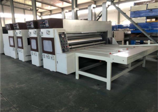 Semi Automatic Flexo Printer Slotter Machine Printing Size 2100*1250mm Thickness 4-7mm