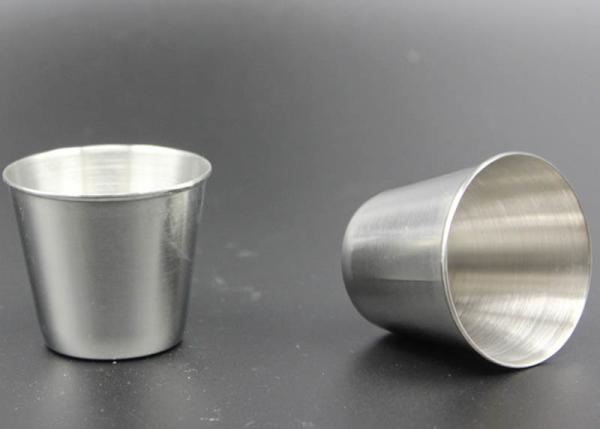 Stainless Steel Carry On Portable Wine Cup , Low Medium 45 Ml Wine Cup