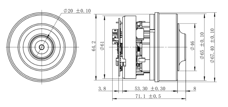 DC Type Vacuum Cleaner Motor 350W 24V 90000RPM Can Be Customized Go-Gold