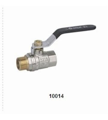 Forging Brass Ball Valve 10014 with Nickel plating 25Bar in full size(male-female)