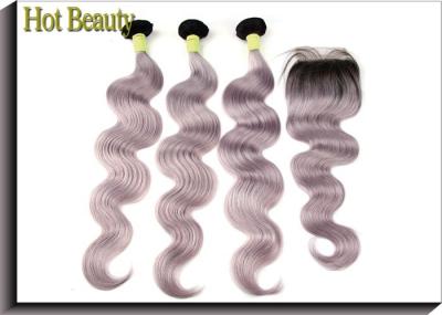 Body Wave Human Hair Lace Closure Grey Color 4 Inch By 4 Inch Lace Size Swiss Lace Free Part