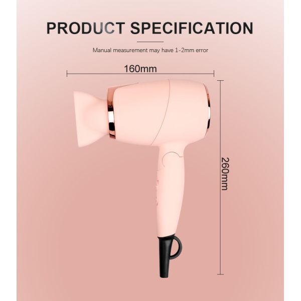 OEM Lightweight Blow Dryer , 110-240V Hang Up Hair Dryer portable