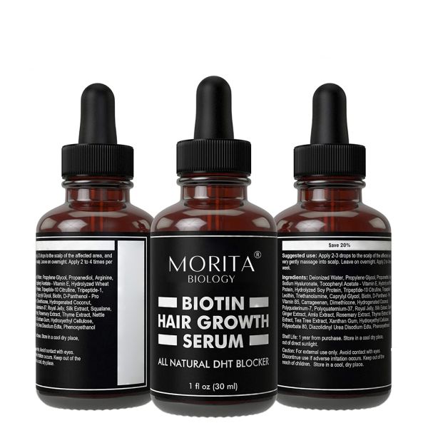 Glass Bottle ISO Hair Regrowth Ginger Serum Anti Hair Loss Care Repairing