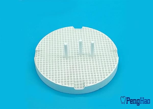 Ceramic / Porcelain Honeycomb Firing Tray Round Shape For Dental Laboratory