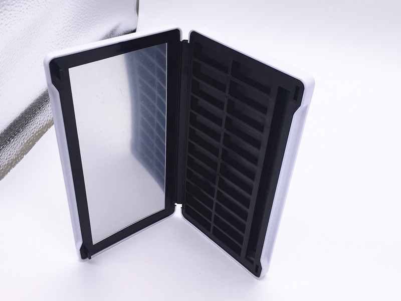 200x105x18mm Large Rectangle Metal Gift Cosmetic Skin Care Gift Tin Box With Mirror 9 Frames