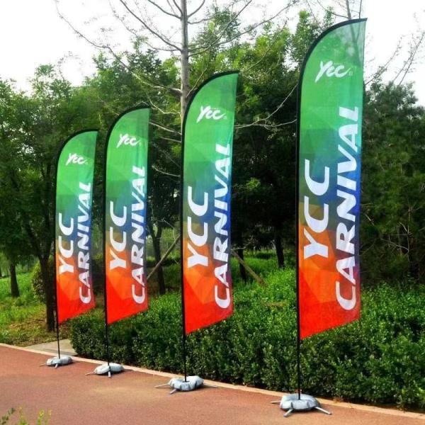 Publicidade Beleza & Barbeiro Bandeira de Penas Sem Vento Bandeira de Voar Bandeiras com Saco de Água Base Cruzada Base Spike