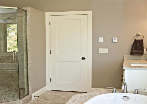 Customized Inside Solid Wood Doors Swing Open Style Durable Hardware Long Lifespan