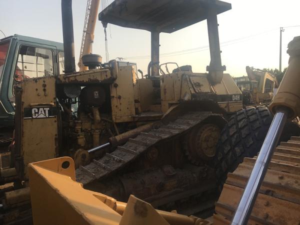 Open Cabin Mini Used Cat Bulldozer D4h With 6 Way Blade Cat 3204 Engine