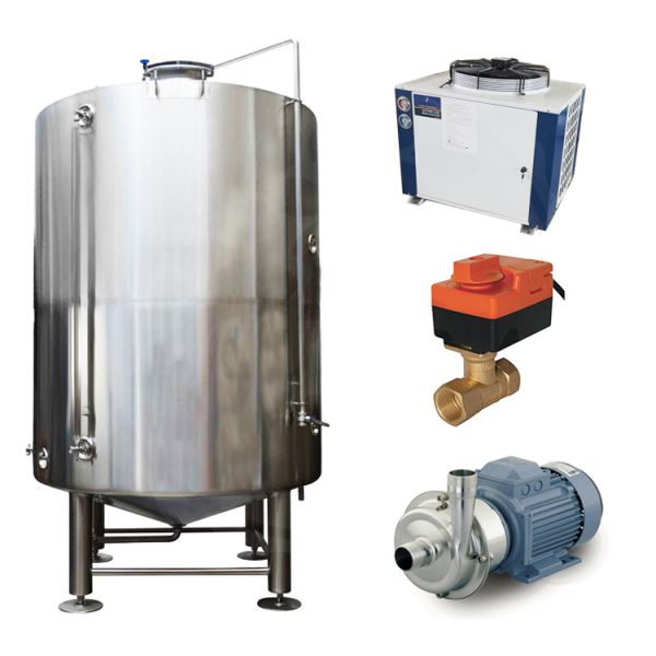 30BBL 304 Stainless Steel Mirror Polish Cold Liquor Tank For Brewing Systerm With Tri-clamp