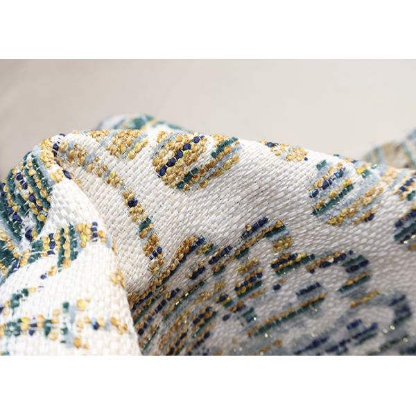 Palace Style Gradient Jacquard Fabric With Gold Thread For Sofa Cover