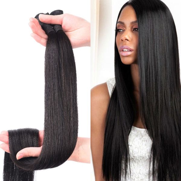 Straight Weave 40 Inch 100% Virgin Human Hair Unprocessed Full Cuticle