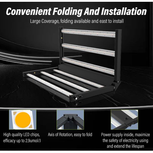 640W grow bars 0-10Volt Dimming RJ45 Channel 6 bars grow light for indoors or greenhouse medical plants cultivation