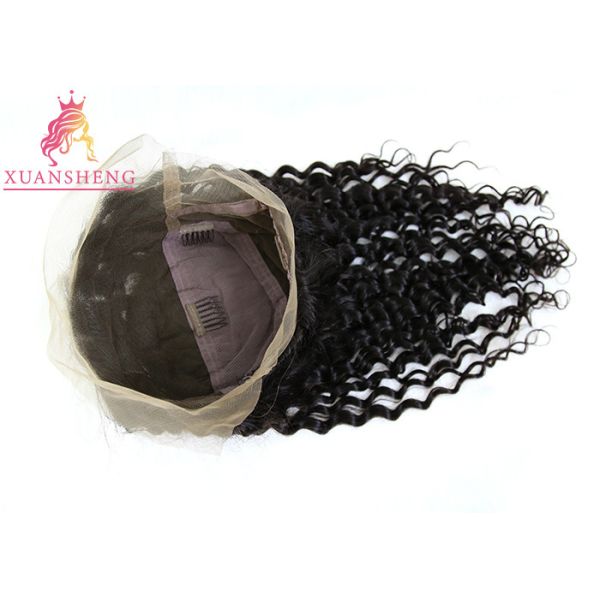 Virgin Brazilian Unprocessed Deep Wave Hair Full Swiss Lace Human Wigs
