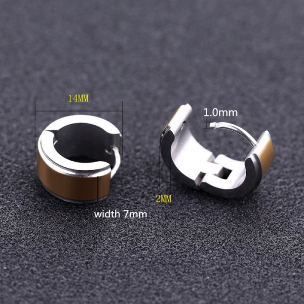 High Quality Wholesale gold Earrings Designs Stainless Steel Clip On Earrings