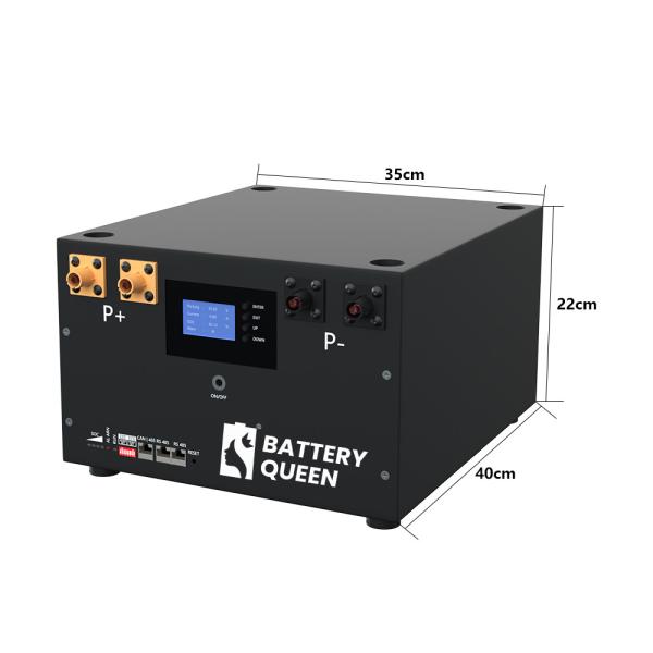 48V 100ah Kits EVE Seplos 100A ABMS CAN RS485 DIY Battery Case With LCD Screen