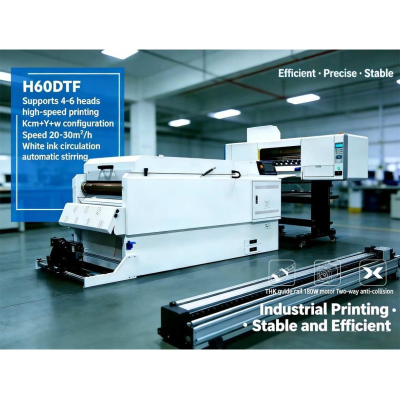 4 Heads Industrial DTF Printer Heat Transfer Customized For Textile Printing