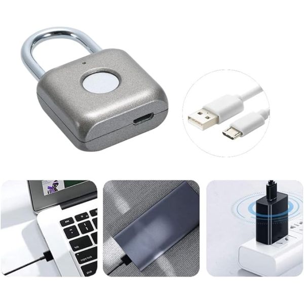 Hot Selling Mini Green IP65 Smart Electronic Padlock Finger Print Access Travel Luggage Suitcase Security Door Locks