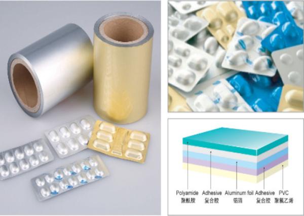 Pharmaceutical Packaging Material Cold Aluminium Foil For Generic Medicine Packaging