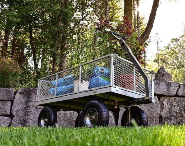 Outdoor Garden Heavy Duty Utility Portable Large Capacity Camping Collapsible Wagon Cart With All-Terrain Wheels