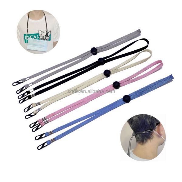 Adults and Children Polyester Masking Lanyards Windproof Rope Lanyards in Many Colors