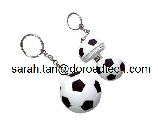 Fashion Style Plastic Football Shaped USB Flash Drives for Promotional Gifts
