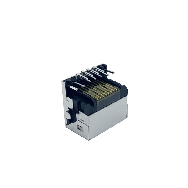 RJ45 Connector 1 Port Mid Mount Connector RJ45 Female Rec Offset 6.95mm