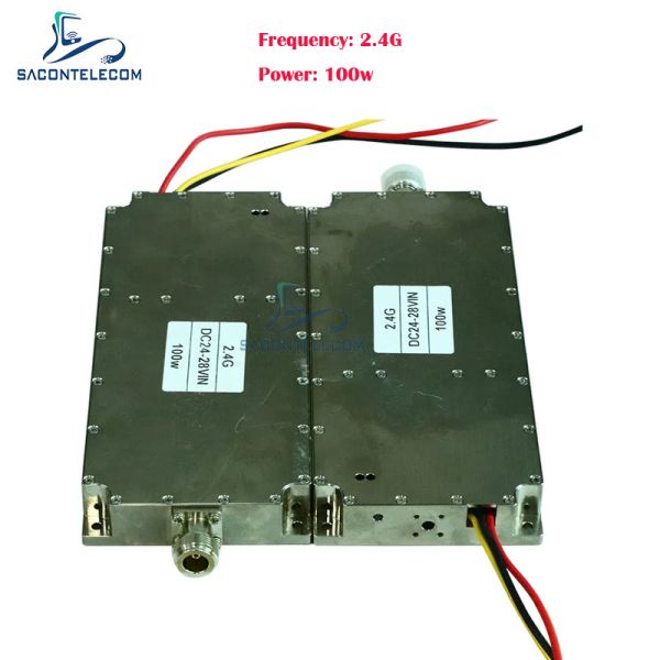 100-200MHz 100W Customizable Frequency FPV Drone Jammer Module Anti Drone Jammer PA