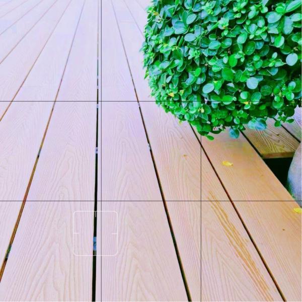 Pavimentos compostos de madeira WPC marrom para jardim à prova d'água
