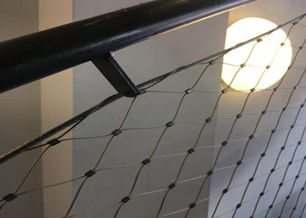Stainless Steel 316L Ferruled Model And Woven Black Oxide Wire Rope Mesh For Saftey