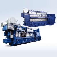 Générateur d'huile de combustible lourd Hyundai 0,42 MW - 21 MW Genset refroidi à l'eau