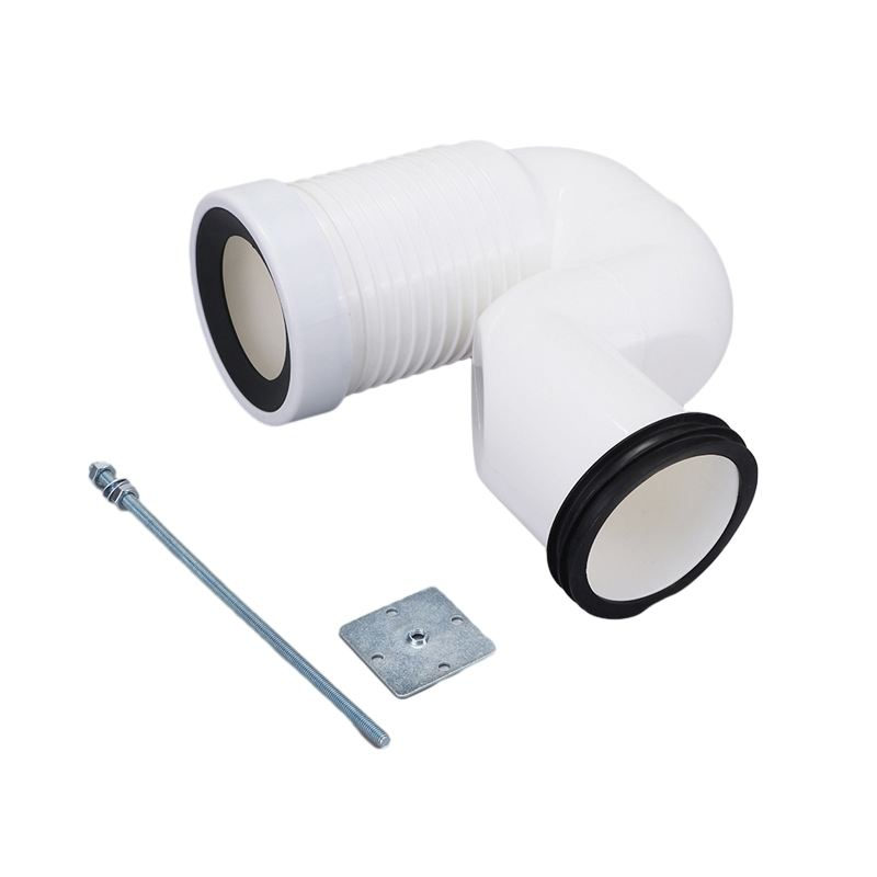 White PP Bathroom Pipe Connection Pipe Toilet Accessory Bathtub Pipe Drainage Water Trap