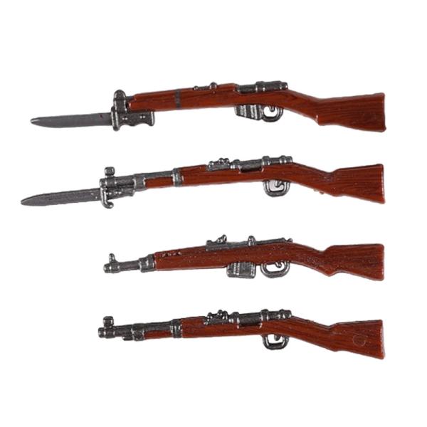 Mosin nagant kar98k guns cluster grenades set model mini figures WW2 military weapons building blocks