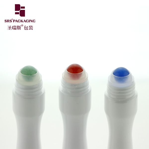 SRS8449-15ML PETG Plastic Gemstone Roller Bottle for Eye Serum Packaging