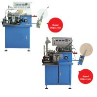 máquina automática ajustada 100mm de Endfold da etiqueta do comprimento sem enviesar