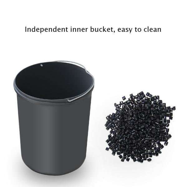 304 Built-in Inner Rotating Garbage Can Kitchen Hidden Plastic Storage Cabinet Garbage Can