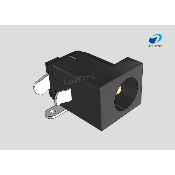 DC Jack Connectors, Cable-to-Board, 3 Position, Jack, 25VDC Operating Voltage, Right Angle, Printed Circuit Board, DIP