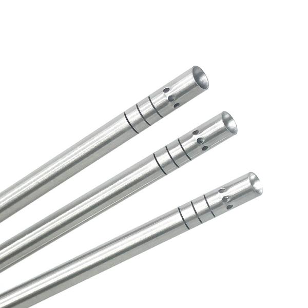 Stainless Steel Laparoscopic Suction Irrigation Cannula With Holes For Medical Applications
