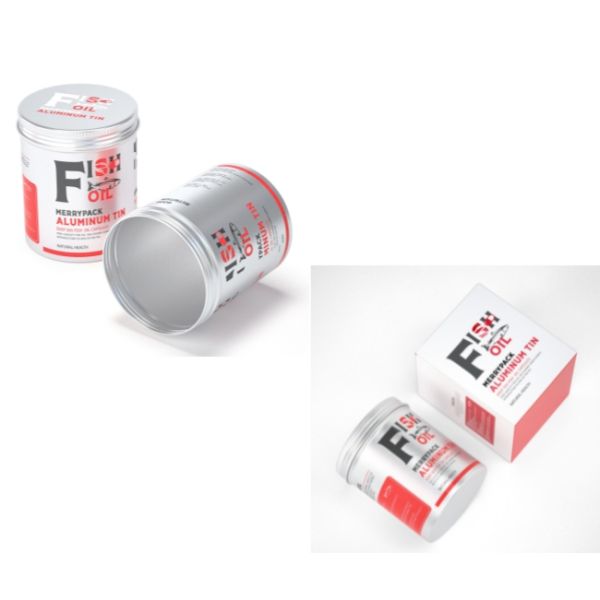Tight Seal Fish Oil 500ml Aluminum Food Cans 80*100mm