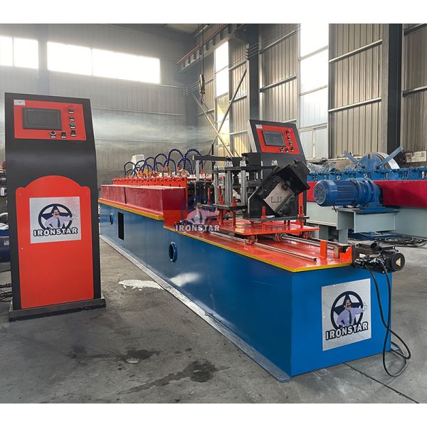 “China Factory 49mm 69mm Two Sizes 2 In 1 Double Rows Stud Roll Forming Machine Servo Driving Drywall Profile Forming Machine”