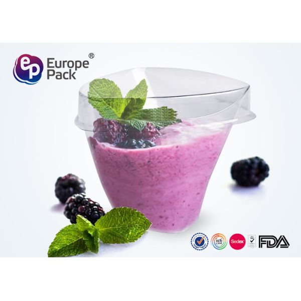 Disposable Plastic Dessert Cup 186Ml 6.5Oz Ps Material Mini Container