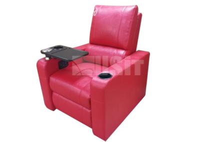Assento de canto da sala do teatro do sofá, cadeira elétrica do Recliner com a tabela giratória da bandeja