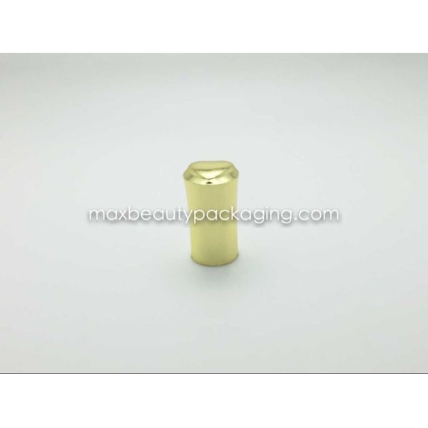 N2005 uv shiny gold metallic nail polish cap with heart shape at top nail polish packaging plastic cap