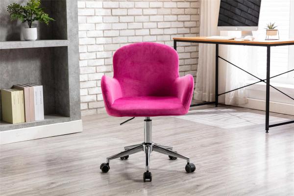 Tomile Red Velvet Shell Back Chair / 8.6KGS Living Room Computer Chair