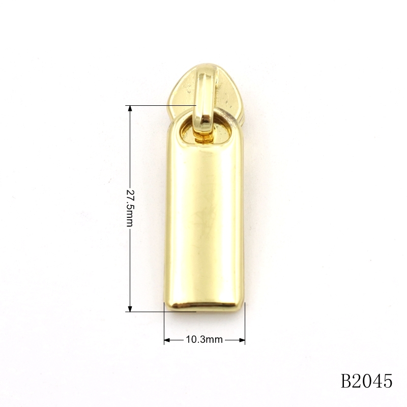 Gold Metal Zipper Puller #3 Zipper Slider Round Head For Bag Hardware