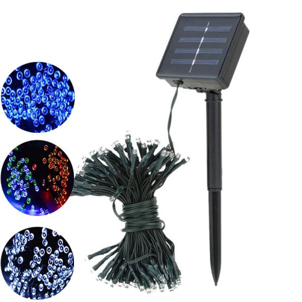LED String Fairy Lights IP65 Waterproof Holiday Christmas Lights Outdoor Garland Solar Lamp luces led decoracion lichterkette