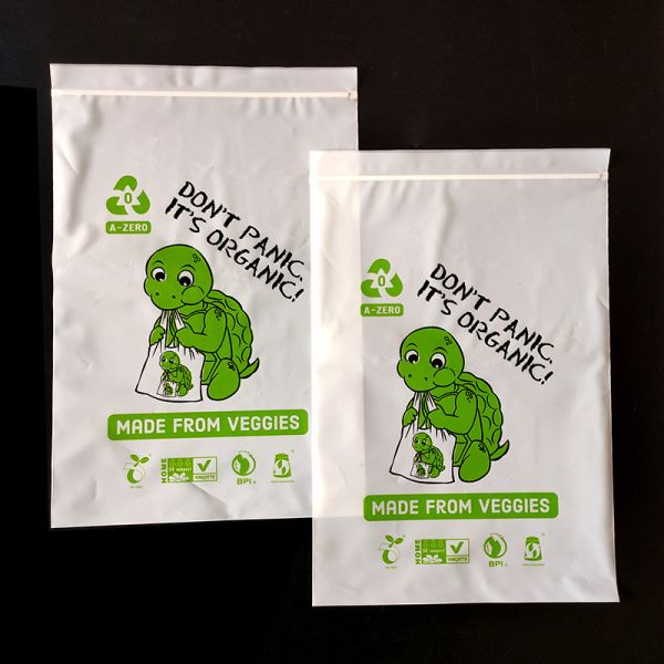 Biodegradable Eco Friendly Silk Plastic Necklace Jewelry Packaging Pouch With Zipper