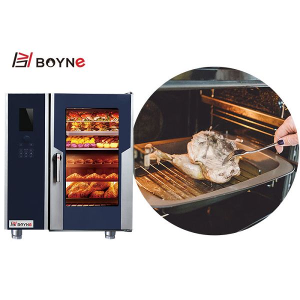 10 Trays Combi Oven With Boiler 380v Electric Digital Controller
