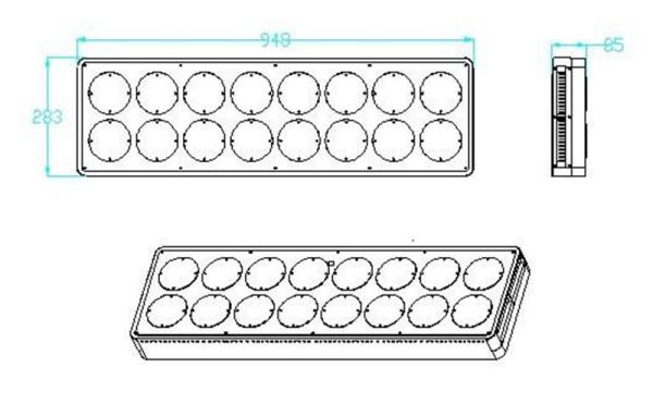 2018 newest products led medical plants lighting appollo 16 full spectrum hydroponic led g