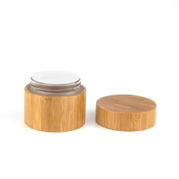 cosmético de madeira de 30g 50g 100g 150g 200g 250g que empacota com tampão de bambu